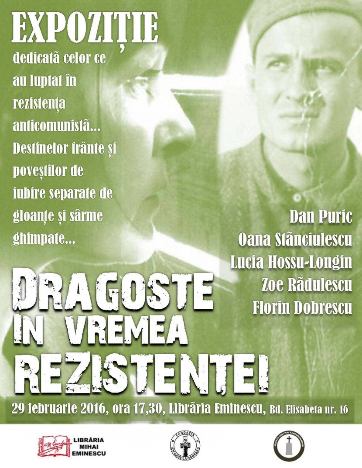 Expoziție: Dragoste în vremea Rezistenţei