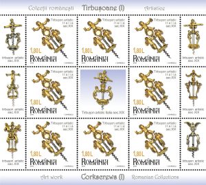 Tirbușoane de colecție, pe timbre 