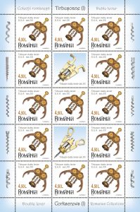 Tirbușoane de colecție, pe timbre 