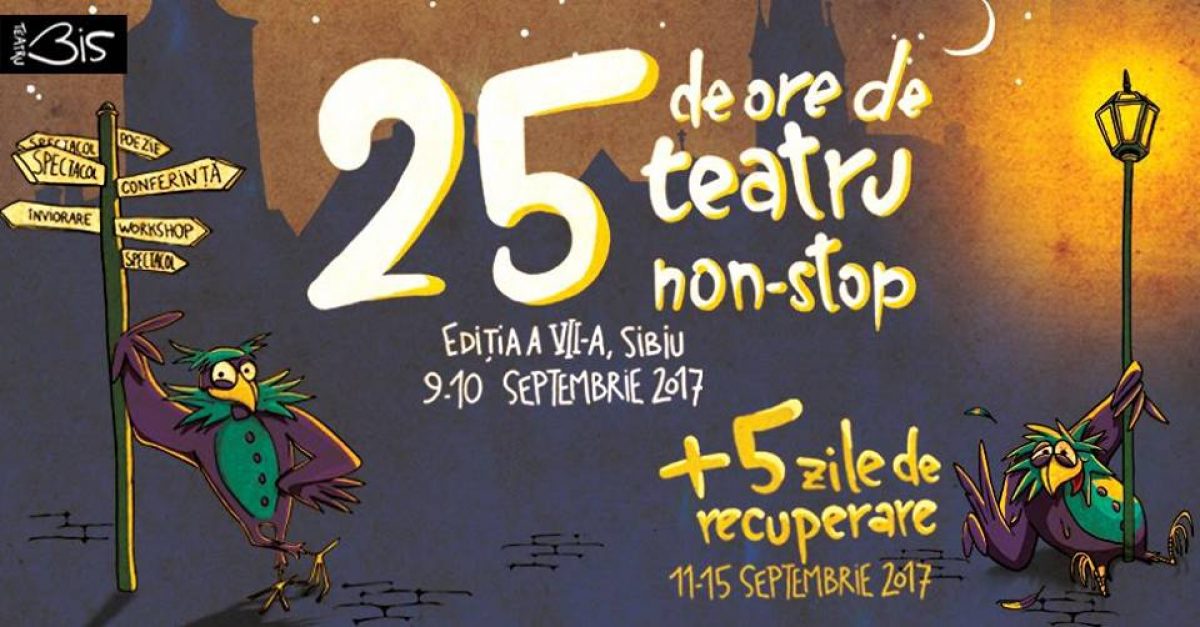 Test de rezistenţă. 25 de ore de teatru non-stop la Sibiu