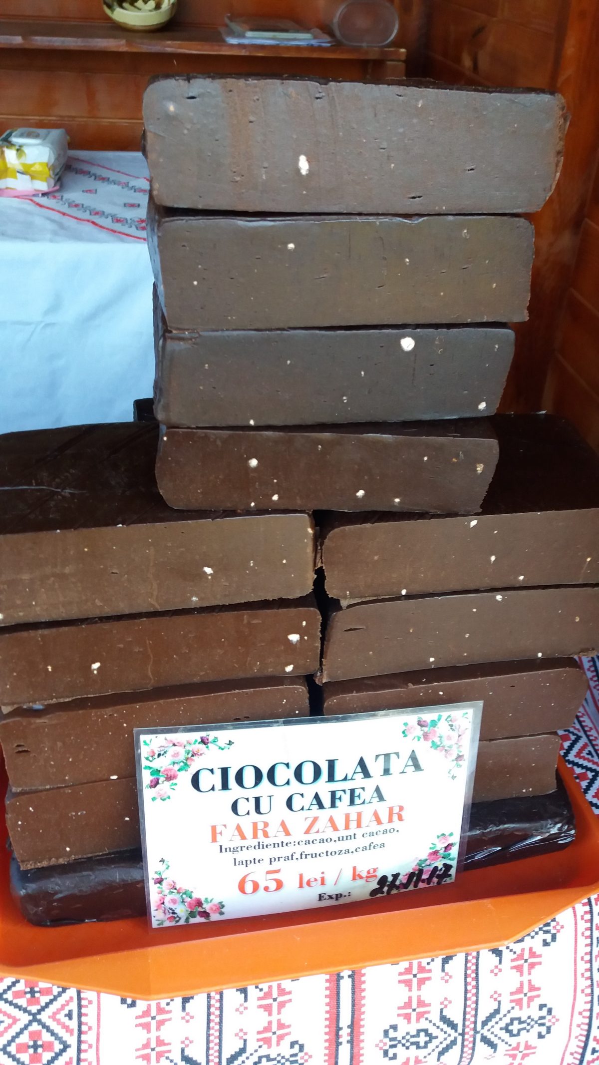 Ciocolată de casă marca Joiţa de Giurgiu. Fără zahăr