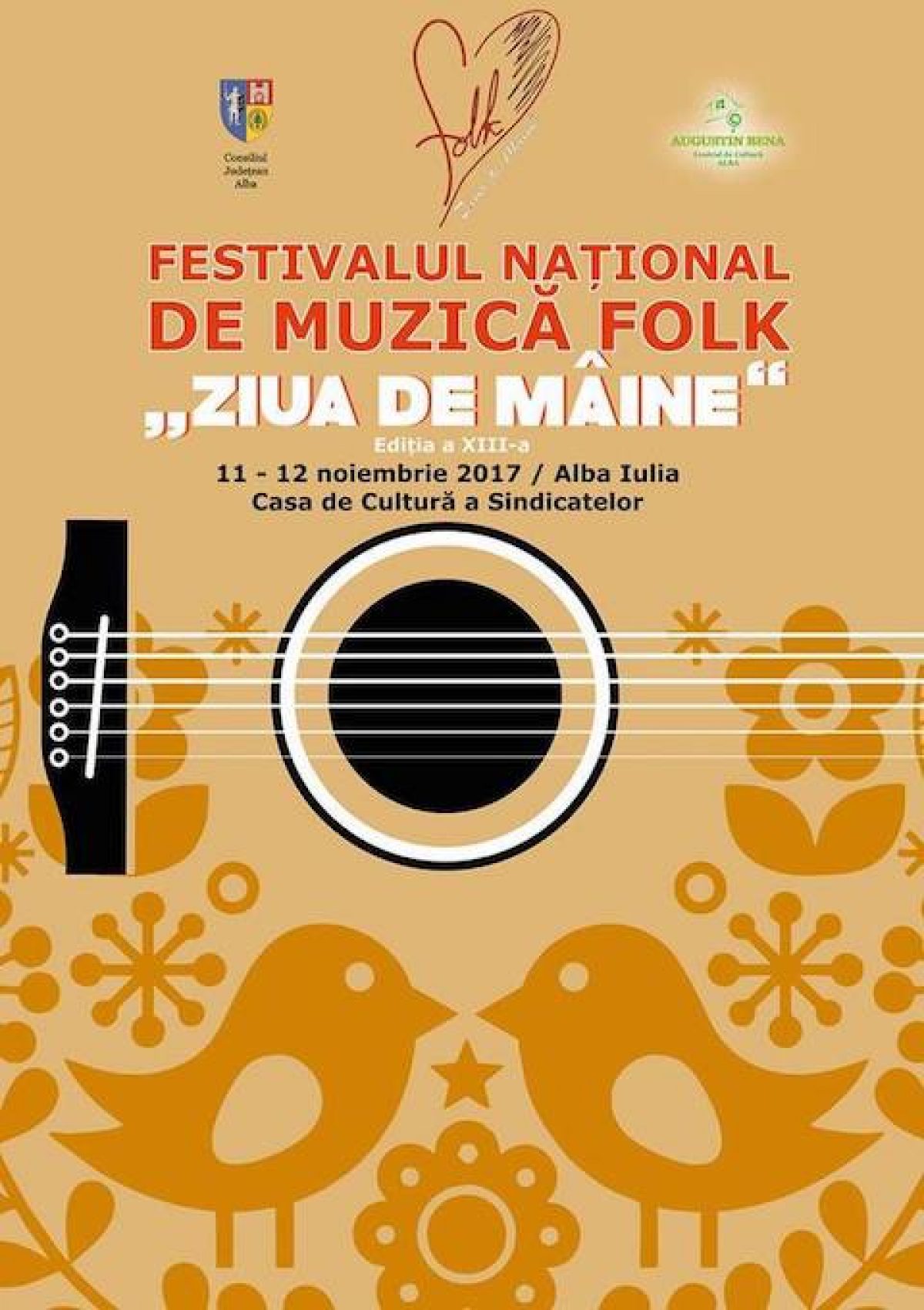 Festivalul naţional de folk „Ziua de mâine”, pe 11 şi 12 noiembrie, în Alba Iulia